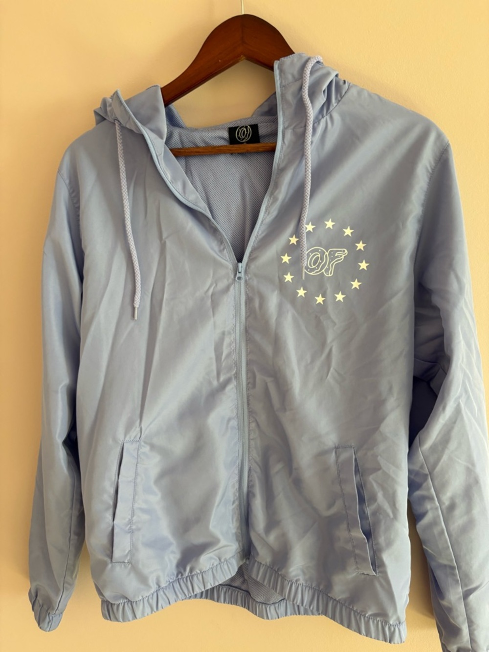 Odd Future Light Blue Hooded Windbreaker Jacket